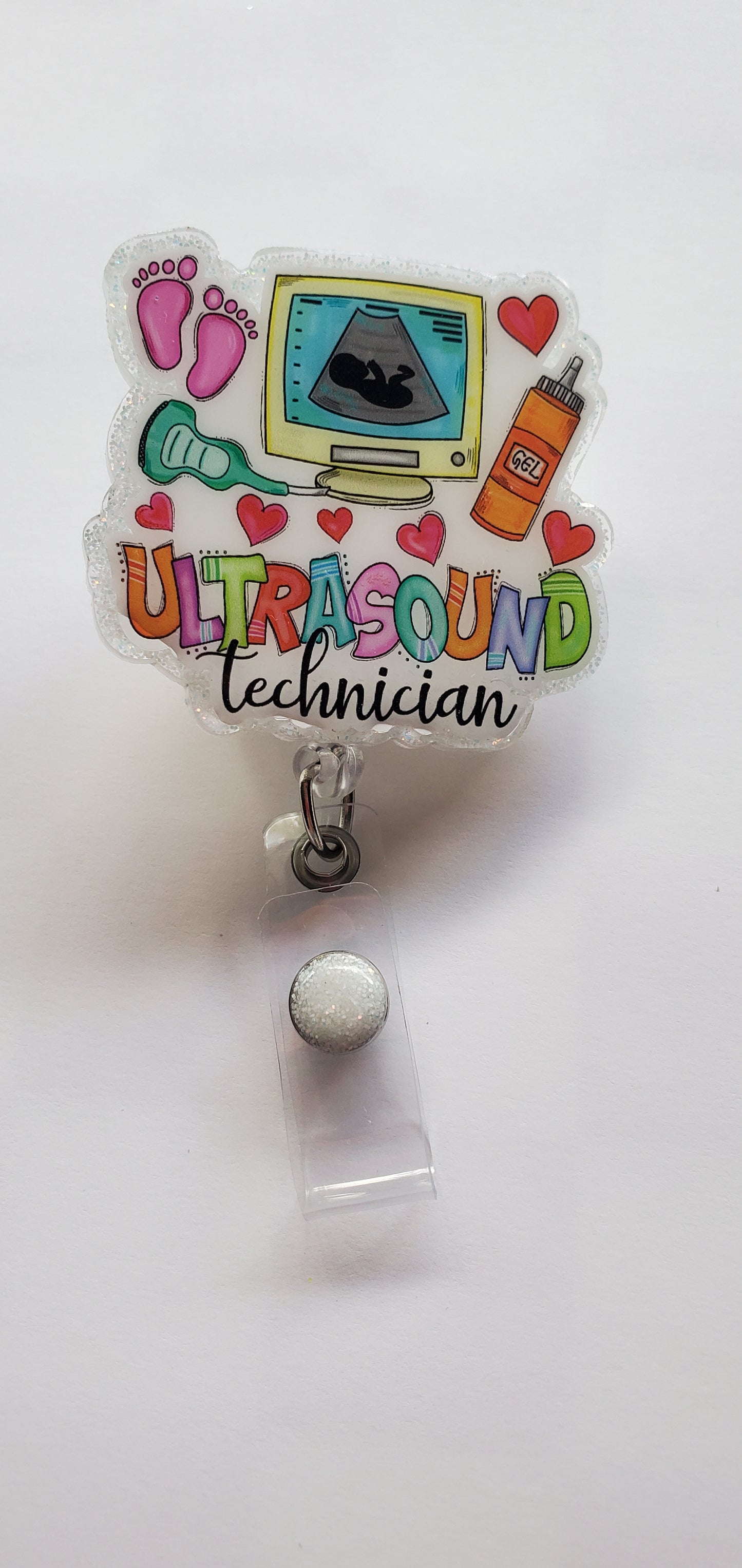 Ultrasound Technician Badge Reel