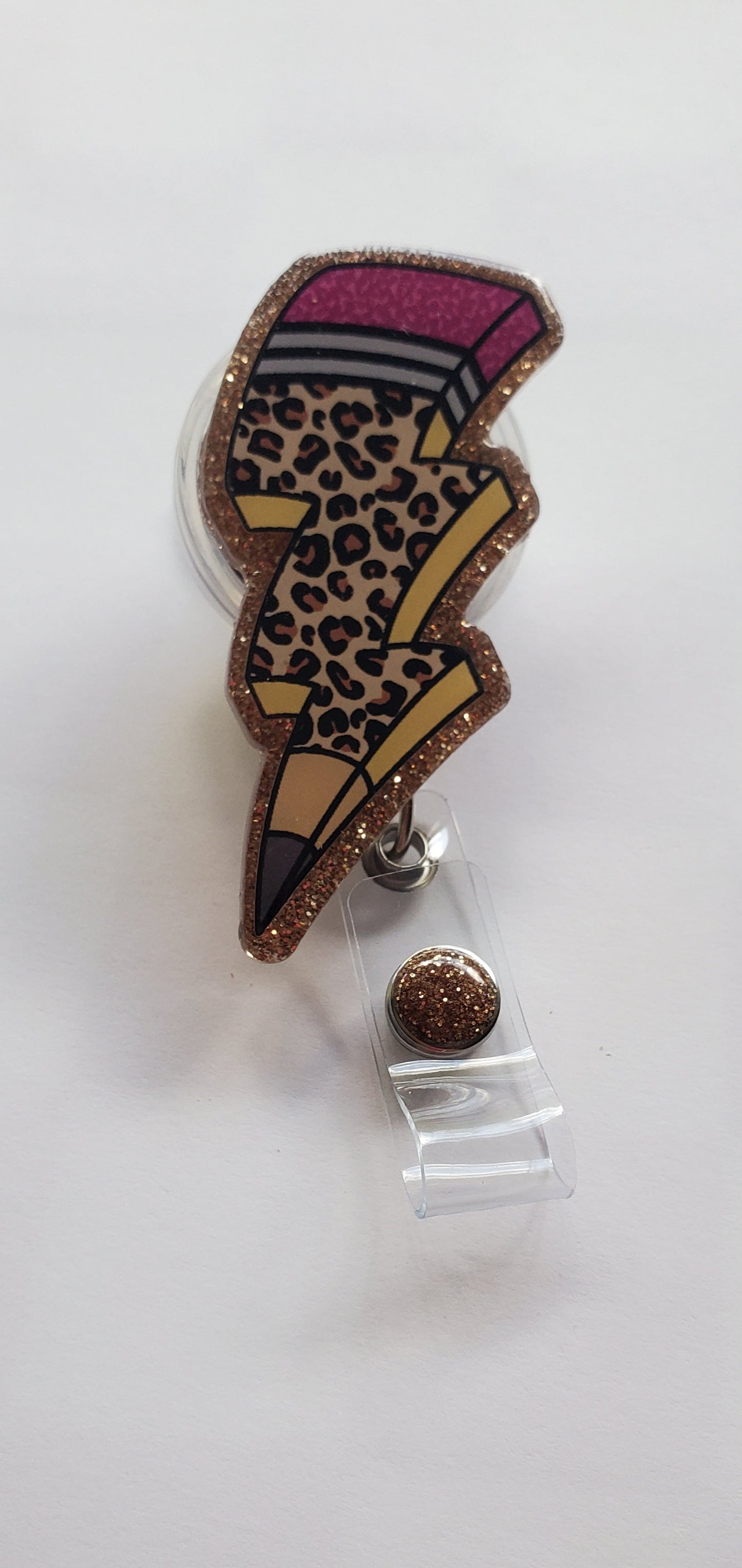 Leopard Pencil Badge Reel
