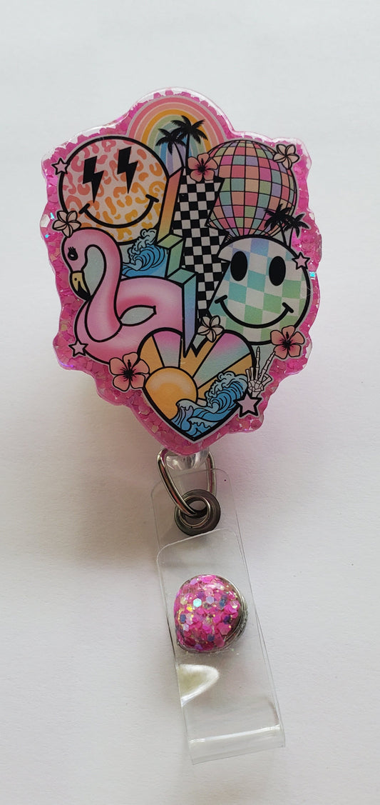 Summer Vibing Badge Reel