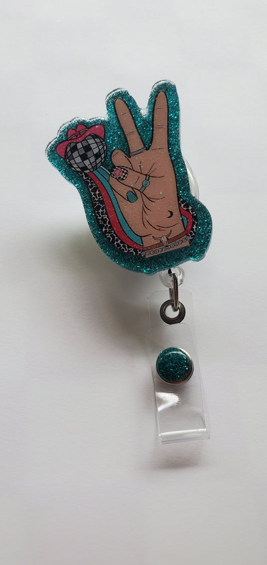 Disco Cowgirl Badge Reel